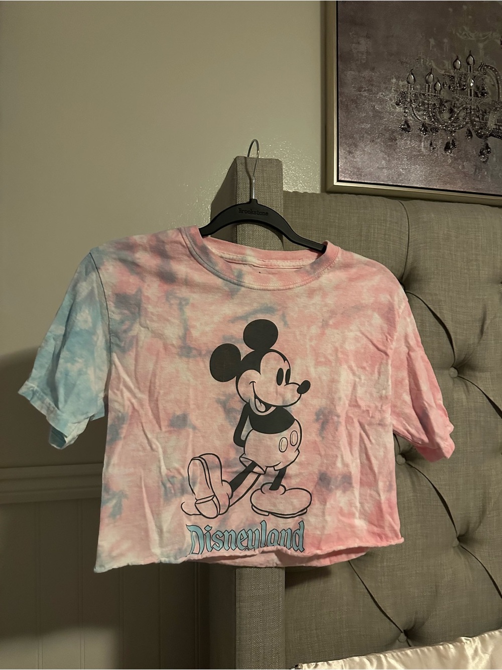 Disney Women’s Tie-Dye Mickey Mouse Tee - Pink & Blue